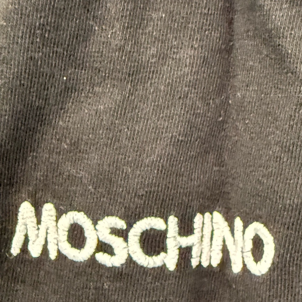 Moschino embroidered teddy bear crew neck t-shirt in black size S. - Picture 4 of 6
